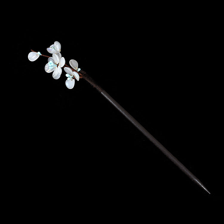 Wooden Plum Hairpin Hanfu Hair Accessory