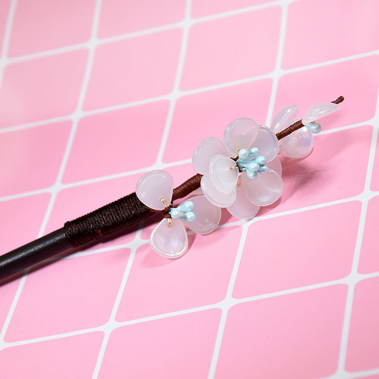 Wooden Plum Hairpin Hanfu Hair Accessory