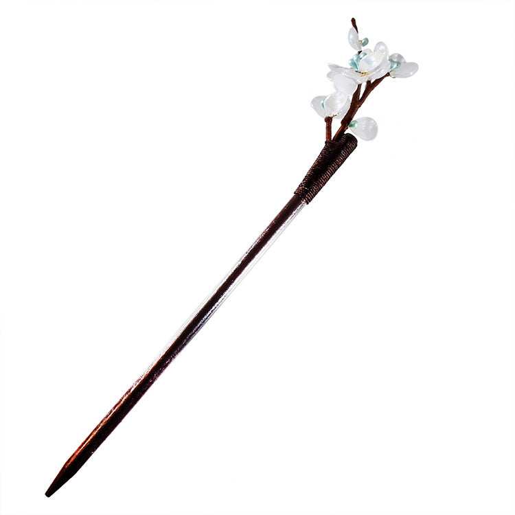 Wooden Plum Hairpin Hanfu Hair Accessory
