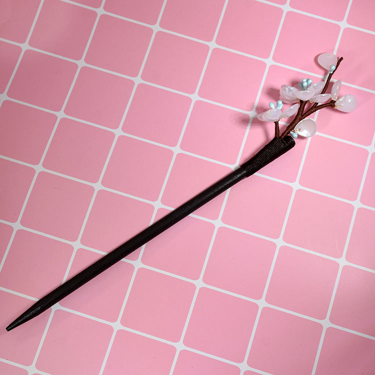 Wooden Plum Hairpin Hanfu Hair Accessory