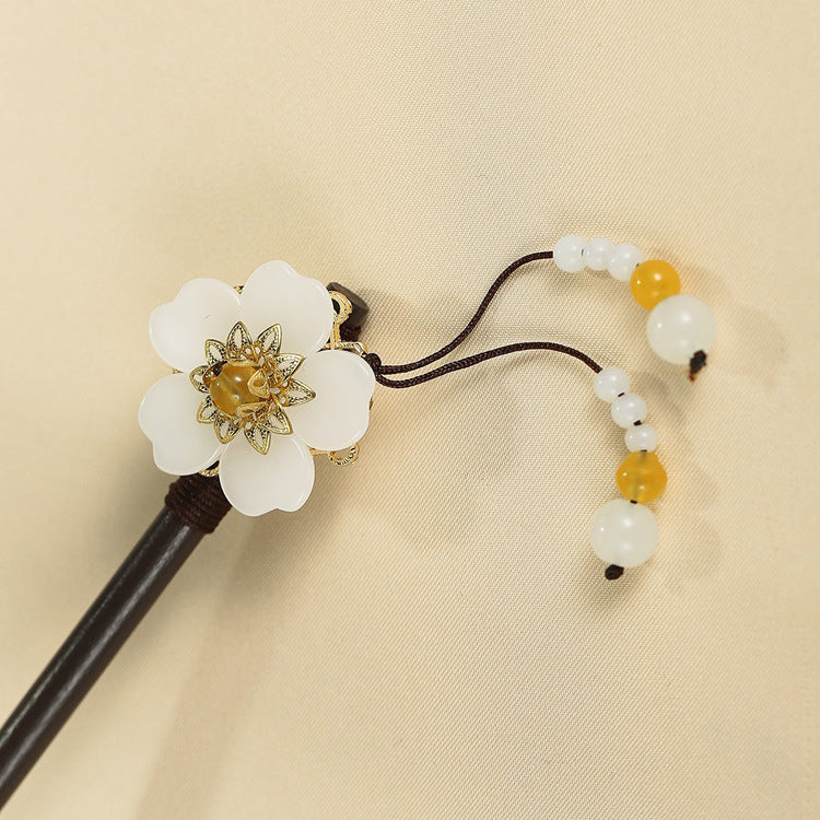 Wooden Plum Hairpin Hanfu Hair Accessory