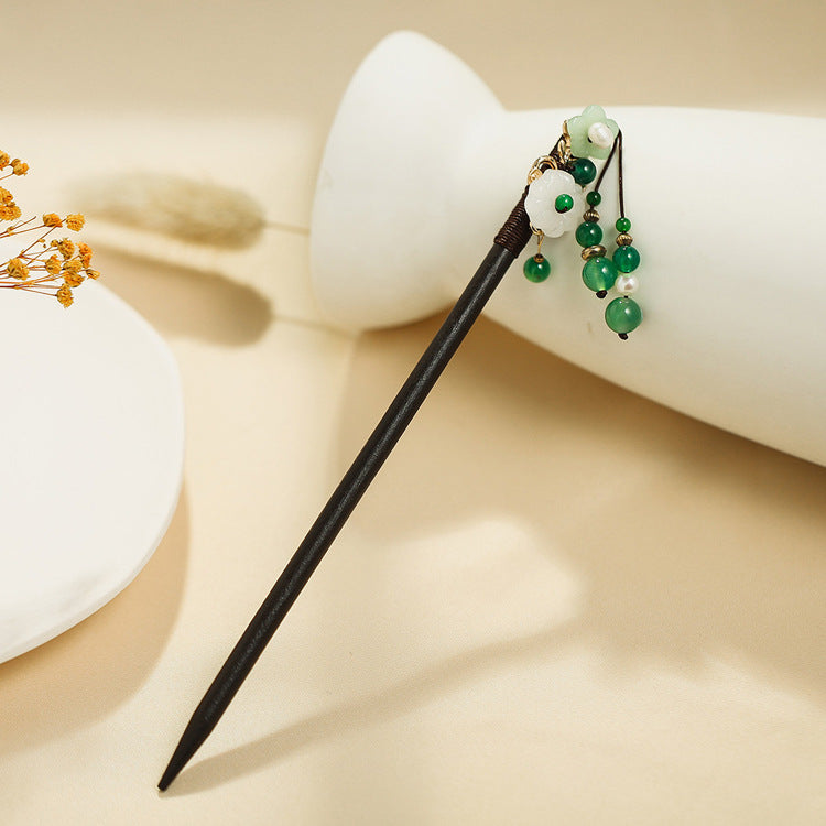 Wooden Plum Hairpin Hanfu Hair Accessory