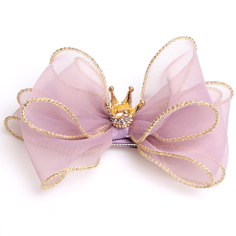 Organza Crown Hairpin Clip for Children