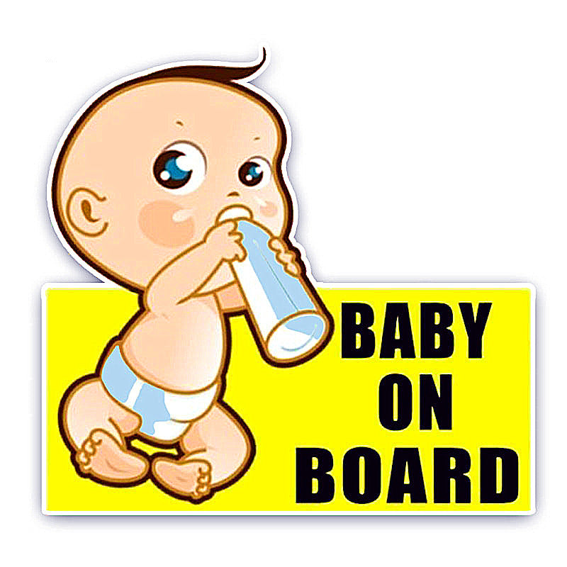 Reflective Warning Car Sticker for Baby Safety - Color D