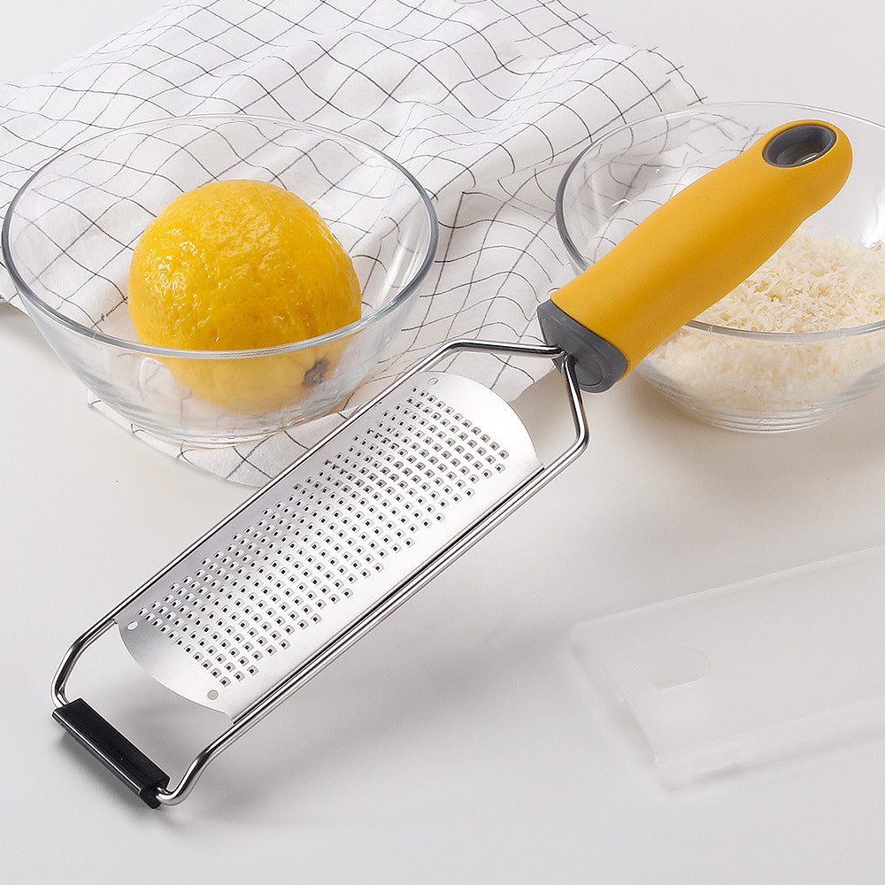 Stainless Steel Cheese Grater with Non-Slip Handle - Kitchen Utensil Tool