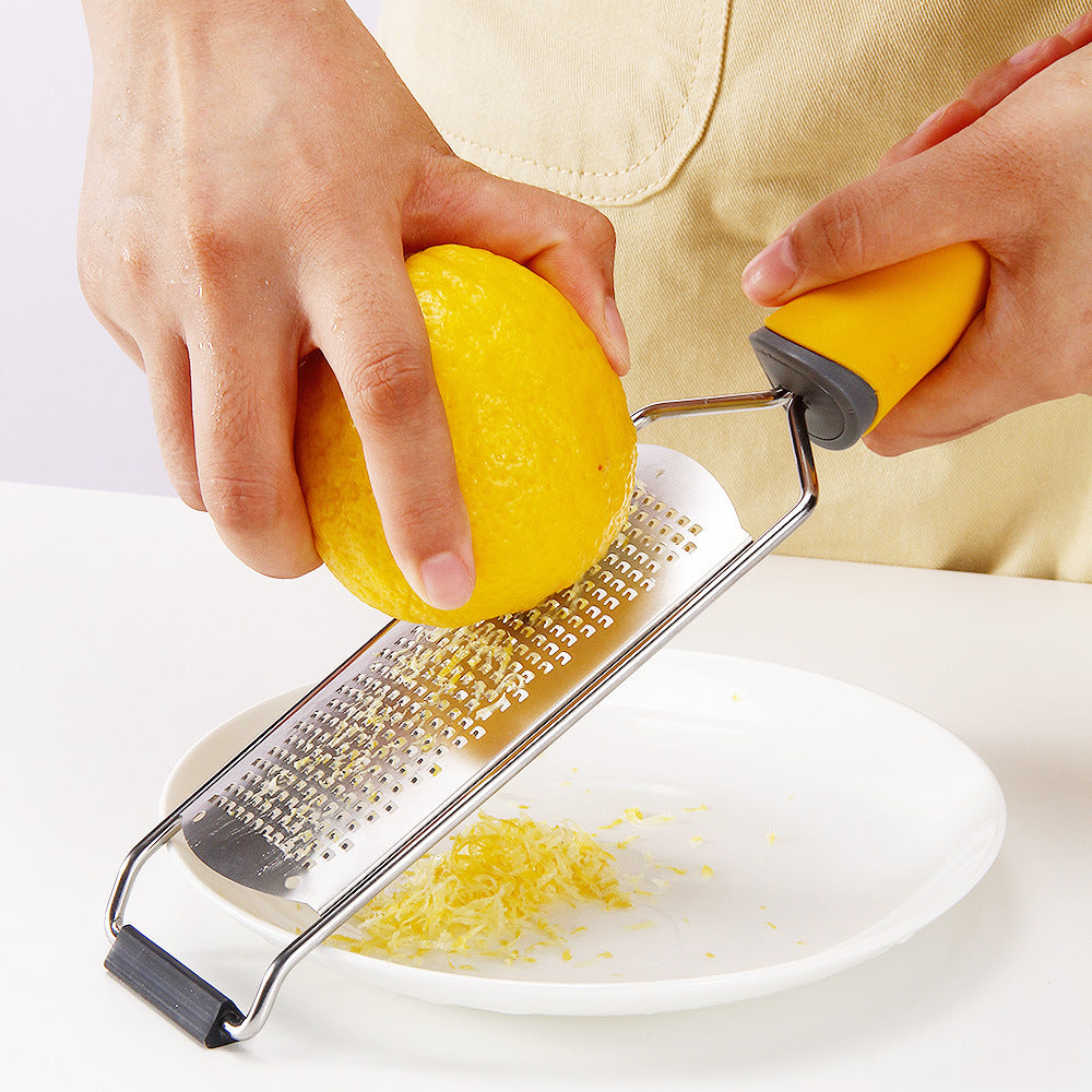 Stainless Steel Cheese Grater with Non-Slip Handle - Kitchen Utensil Tool