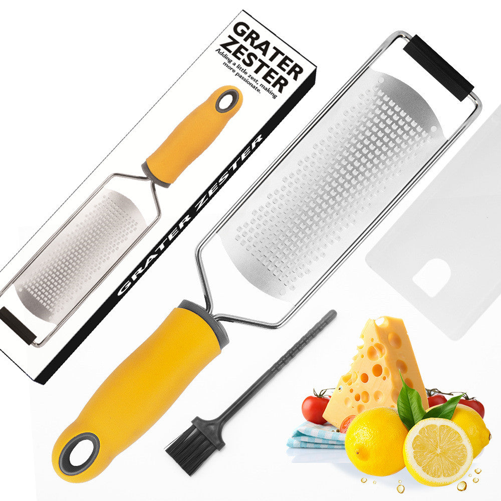 Stainless Steel Cheese Grater with Non-Slip Handle - Kitchen Utensil Tool