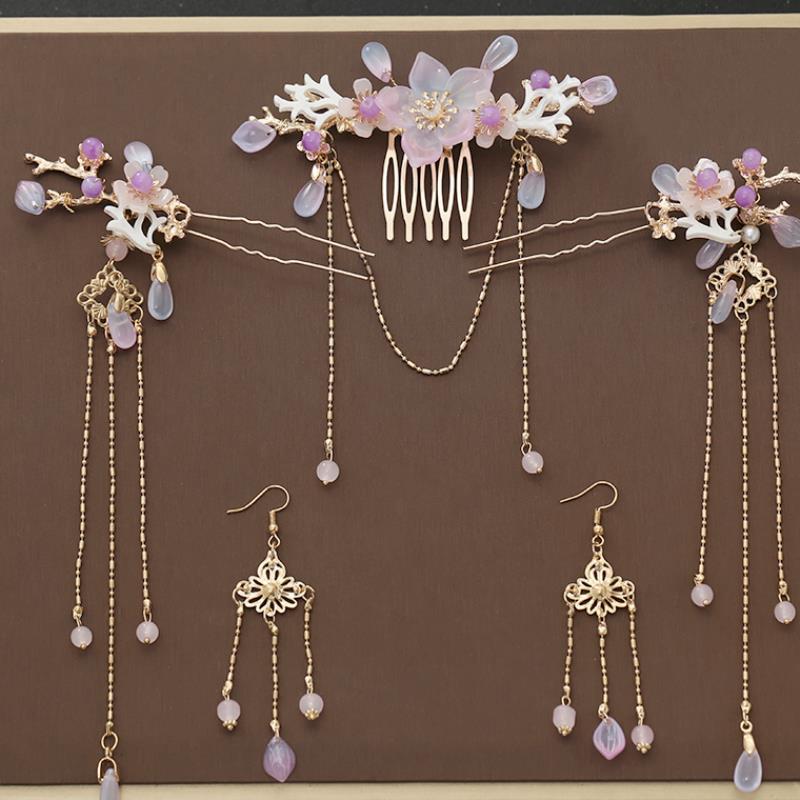 Elegant Tassel Hairpin Set for Women - Princess Head Jewelry, Multiple Styles