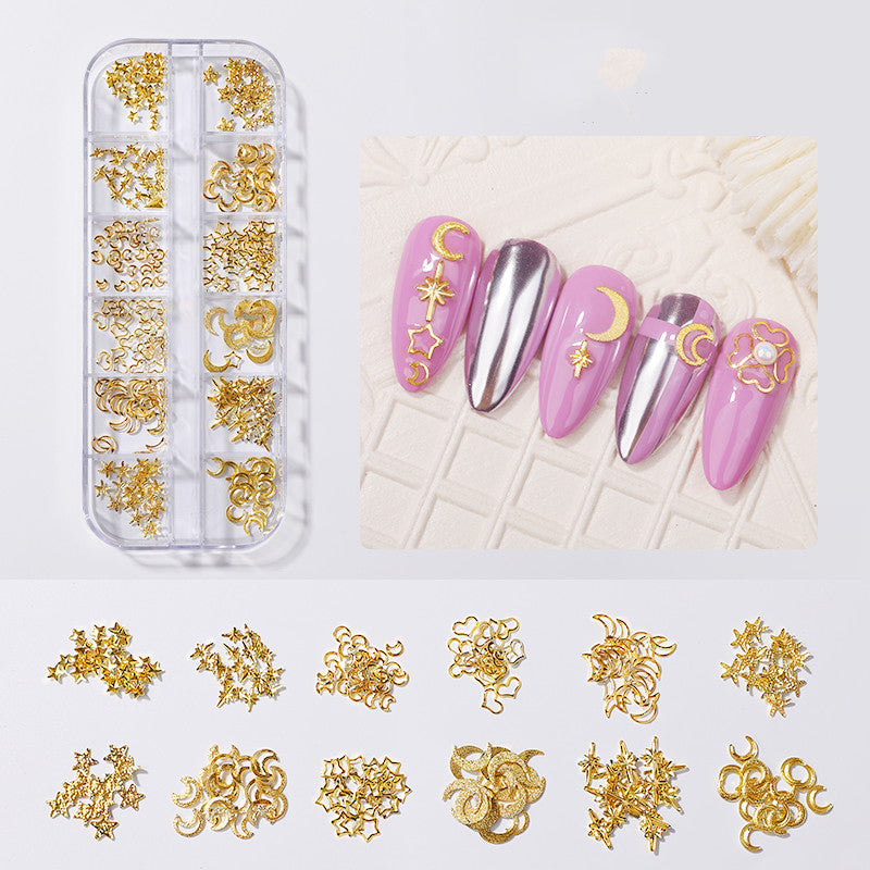 Diamond Rhinestone Butterfly Nail Stickers Set - Pearl & Shell Pieces for Nail Art