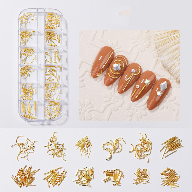 Diamond Rhinestone Butterfly Nail Stickers Set - Pearl & Shell Pieces for Nail Art