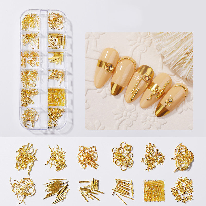 Diamond Rhinestone Butterfly Nail Stickers Set - Pearl & Shell Pieces for Nail Art