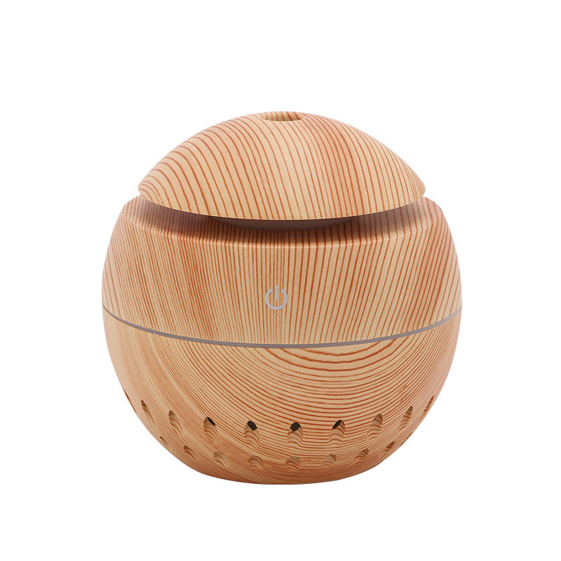 Wood Grain USB Humidifier Night Light for Car & Home