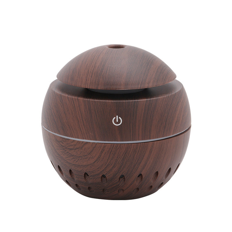 Wood Grain USB Humidifier Night Light for Car & Home