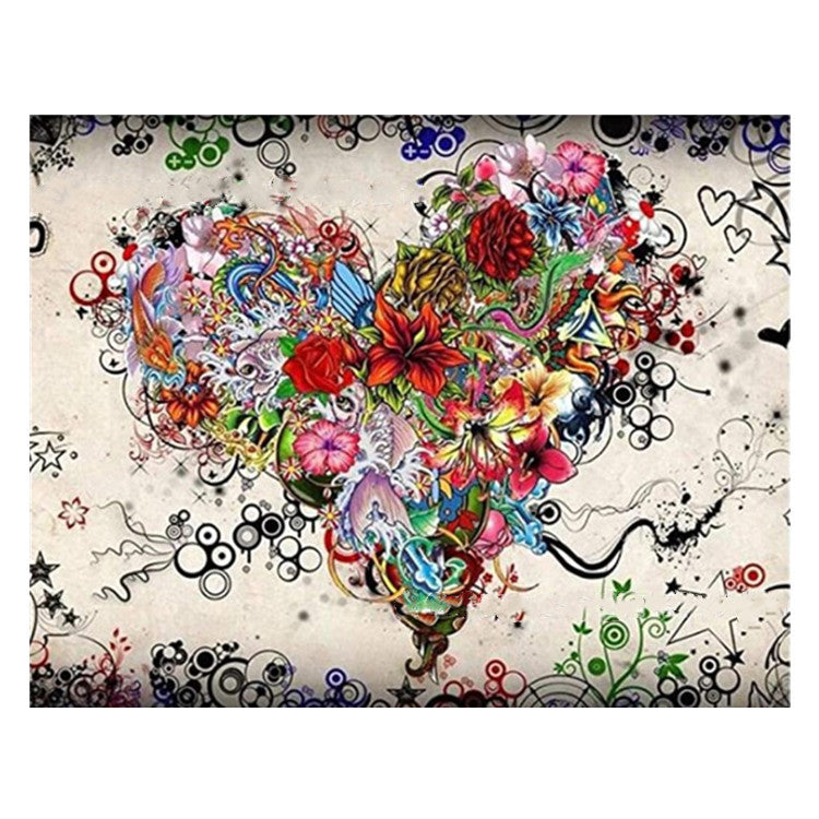 DIY Creative Peach Heart Diamond Embroidery Kit - Home & Garden Crafts