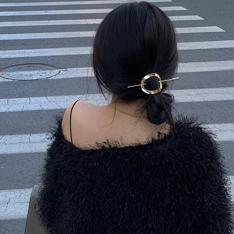 Metal Hairpin Jewelry Hair Accessory Korean Style Geometric Hair Clip