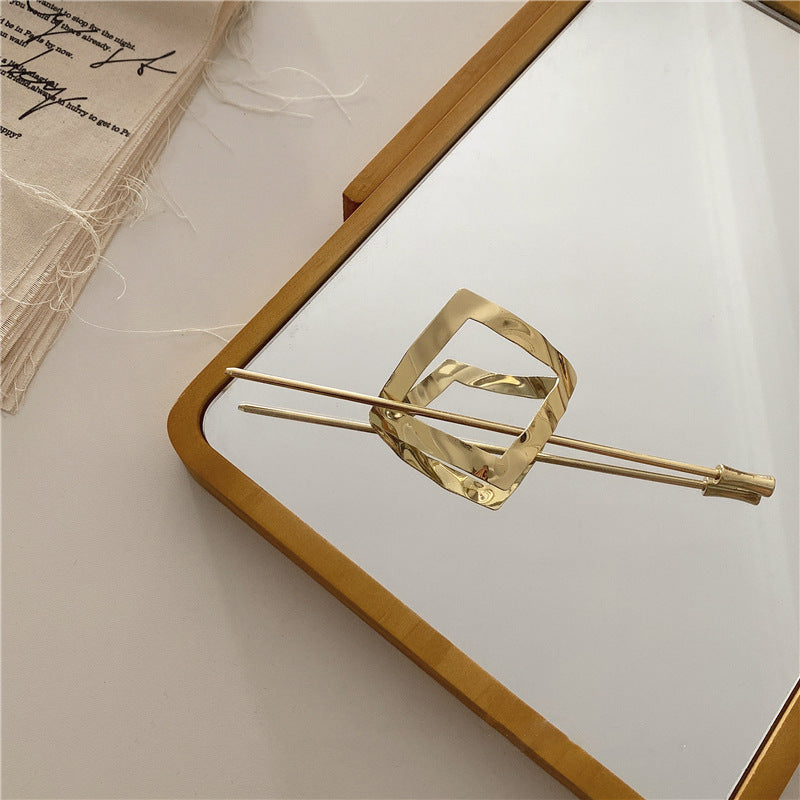 Metal Hairpin Jewelry Hair Accessory Korean Style Geometric Hair Clip