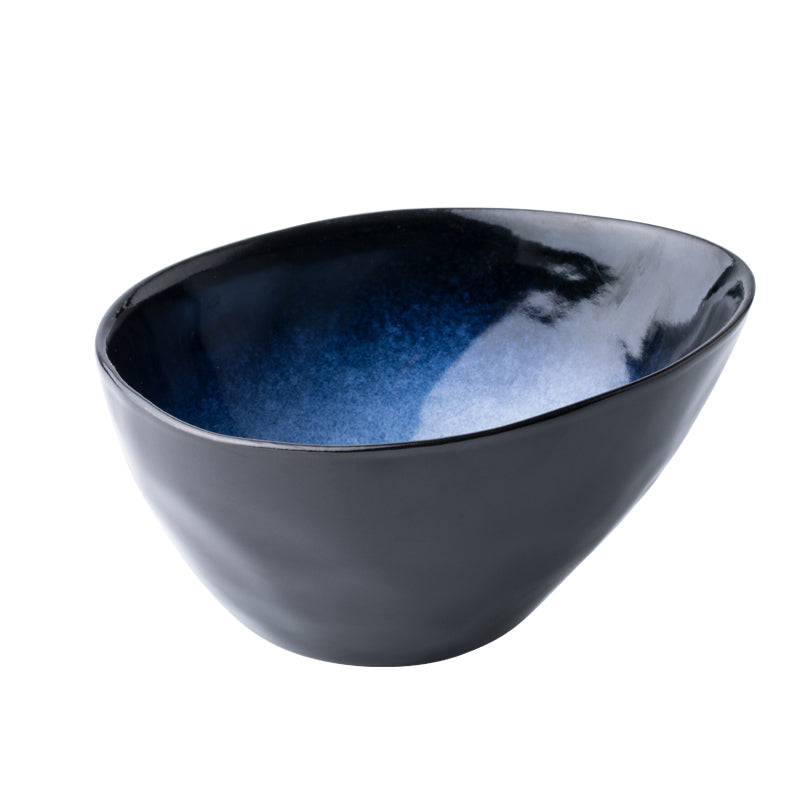 Porcelain Hot Pot and Noodle Bowl with Oblique Mouth - 6 Inch Snack Dish