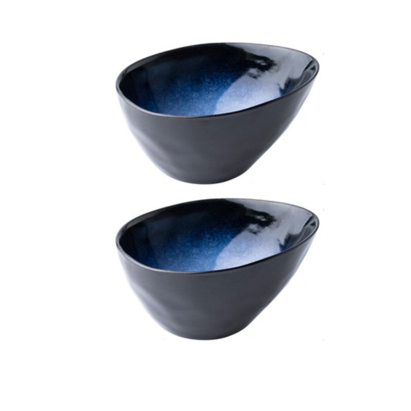 Porcelain Hot Pot and Noodle Bowl with Oblique Mouth - 6 Inch Snack Dish