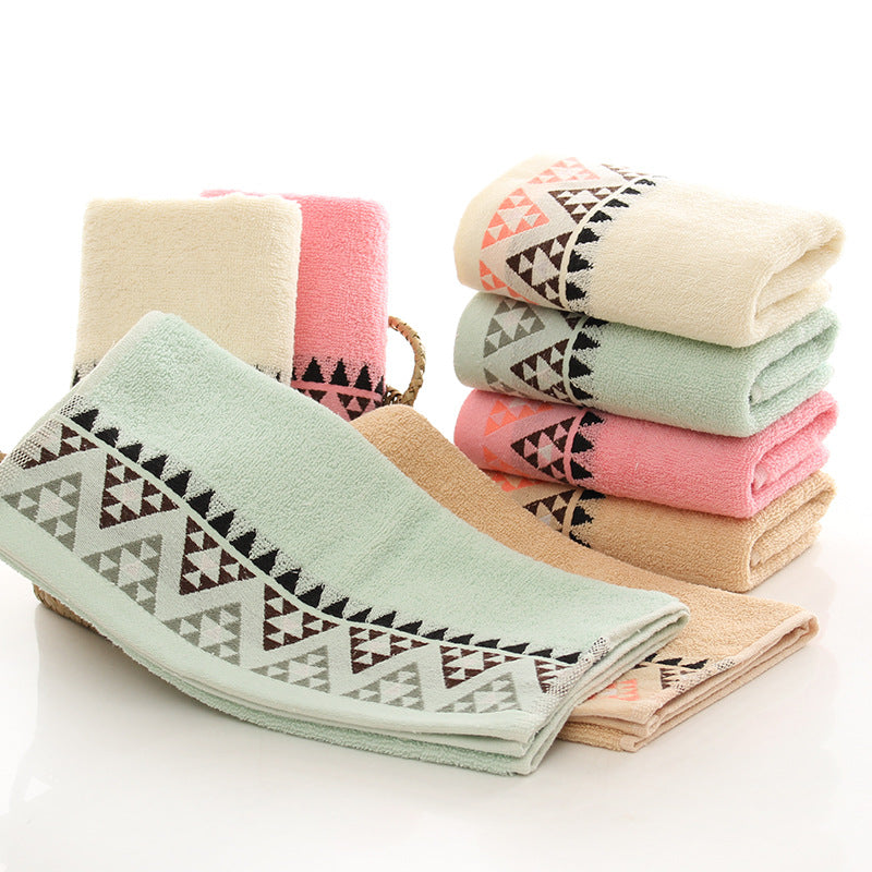 Cotton Face Towel Set - Soft Household Bath Towels for Home Use