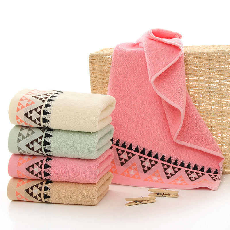 Cotton Face Towel Set - Soft Household Bath Towels for Home Use