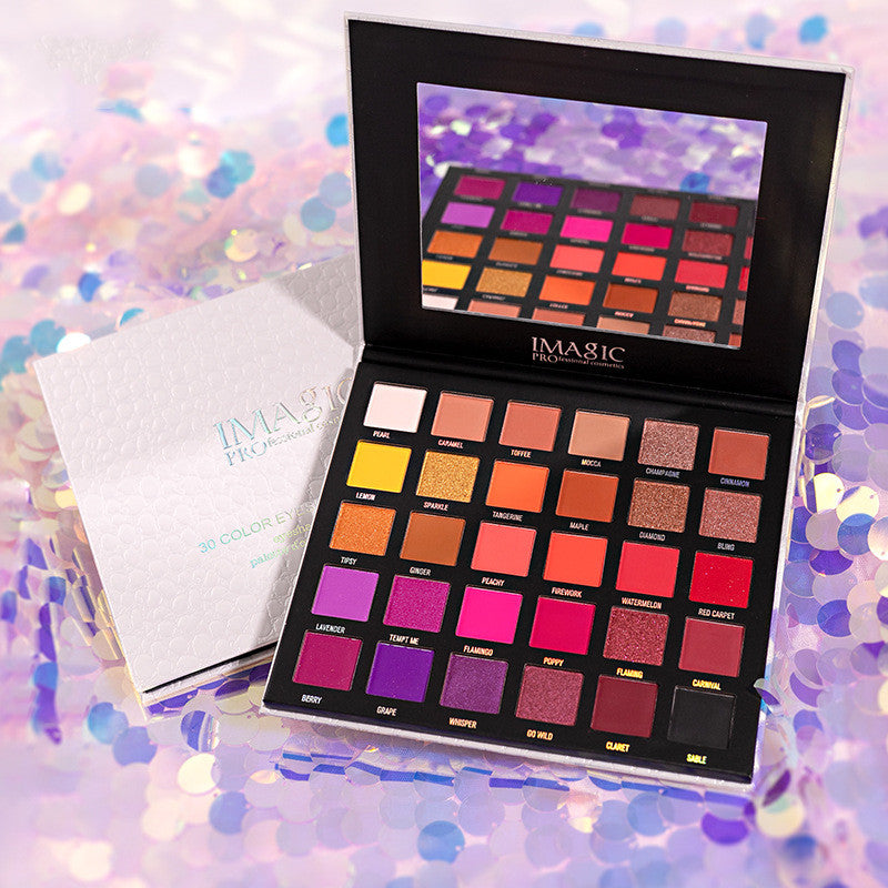 Colorful Matte & Pearlescent Eyeshadow Palette Waterproof Long-Lasting Makeup Set