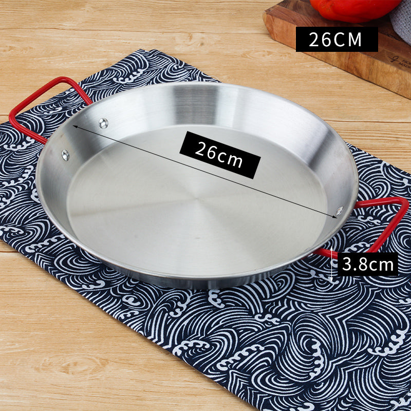 Stainless Steel Korean Fried Chicken Plate Salad Pasta Plate Kitchenware