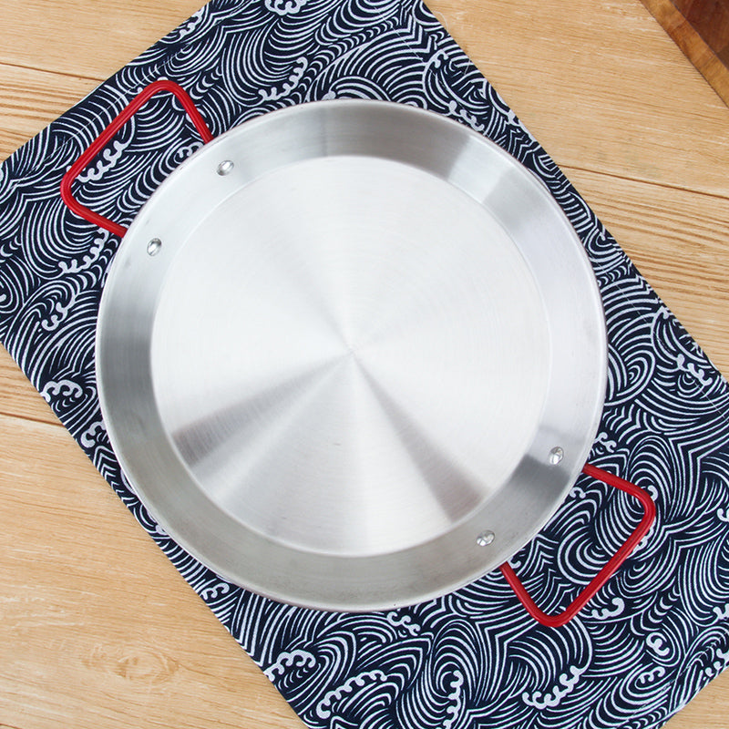 Stainless Steel Korean Fried Chicken Plate Salad Pasta Plate Kitchenware