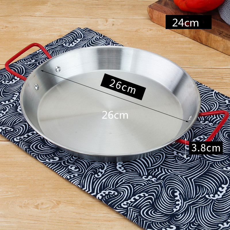 Stainless Steel Korean Fried Chicken Plate Salad Pasta Plate Kitchenware