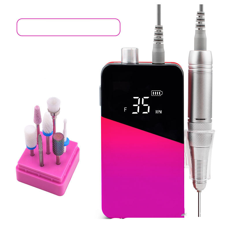 Rechargeable Portable Nail Polisher - 25W Electric Nail Grinder