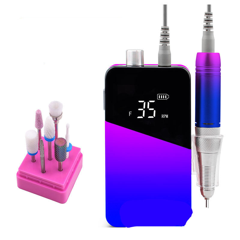 Rechargeable Portable Nail Polisher - 25W Electric Nail Grinder
