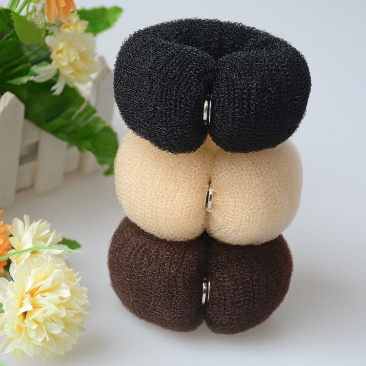 Nylon Buckle Hair Tie with Metal Clasp for Ladies - Multiple Colors