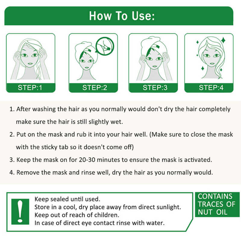 Moisturizing Hair Mask for Soft, Frizz-Free Hair - Gentle & Non-Greasy 35g