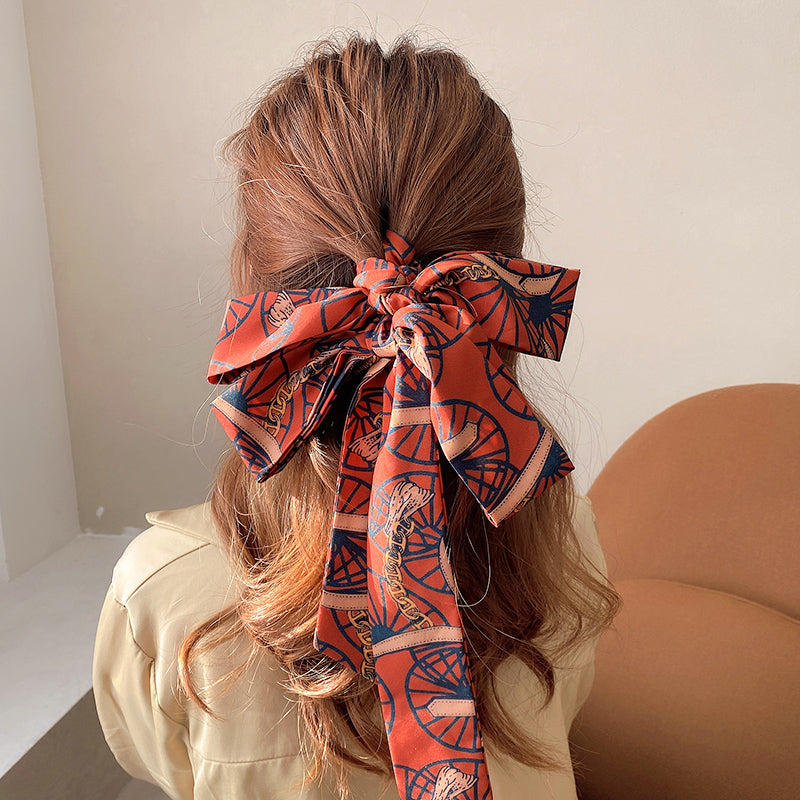 Silk Scarf Hair Tie - Japanese Korean Style