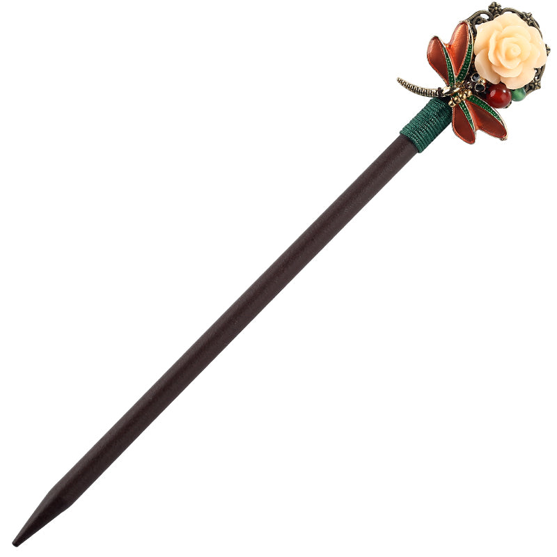 Wooden Hairpin - Black