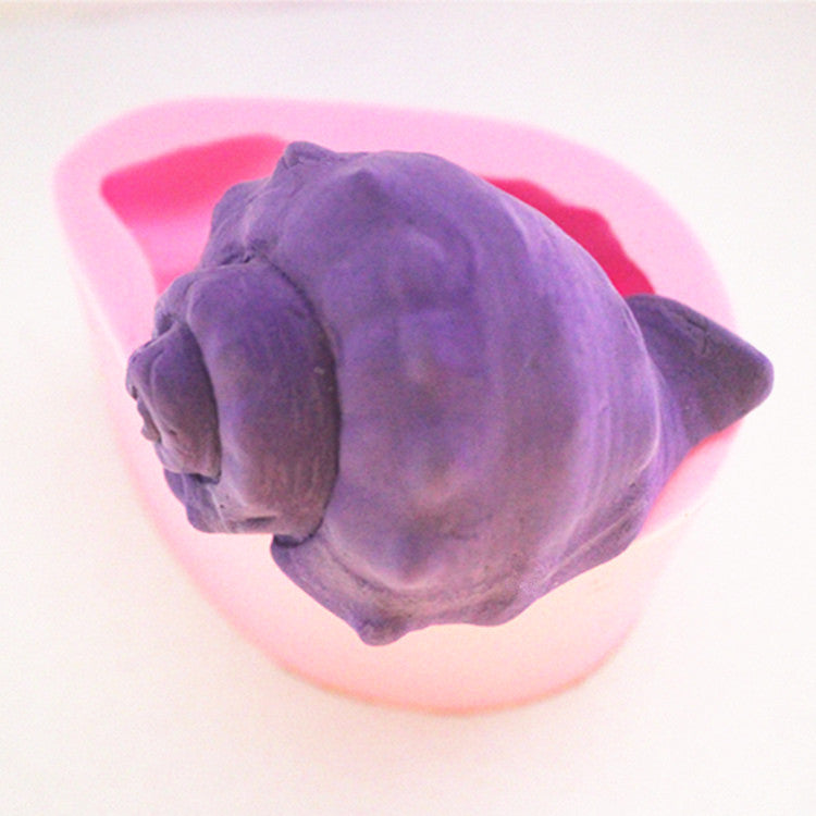 Silicone Soap Mold Conch Shape - Pink Home & Garden Bathroom Storage