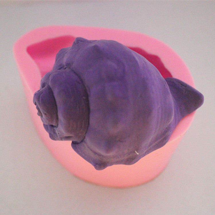 Silicone Soap Mold Conch Shape - Pink Home & Garden Bathroom Storage