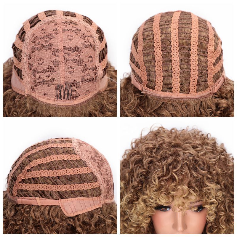 African Small Curly Wig - Long Hair 15 inch