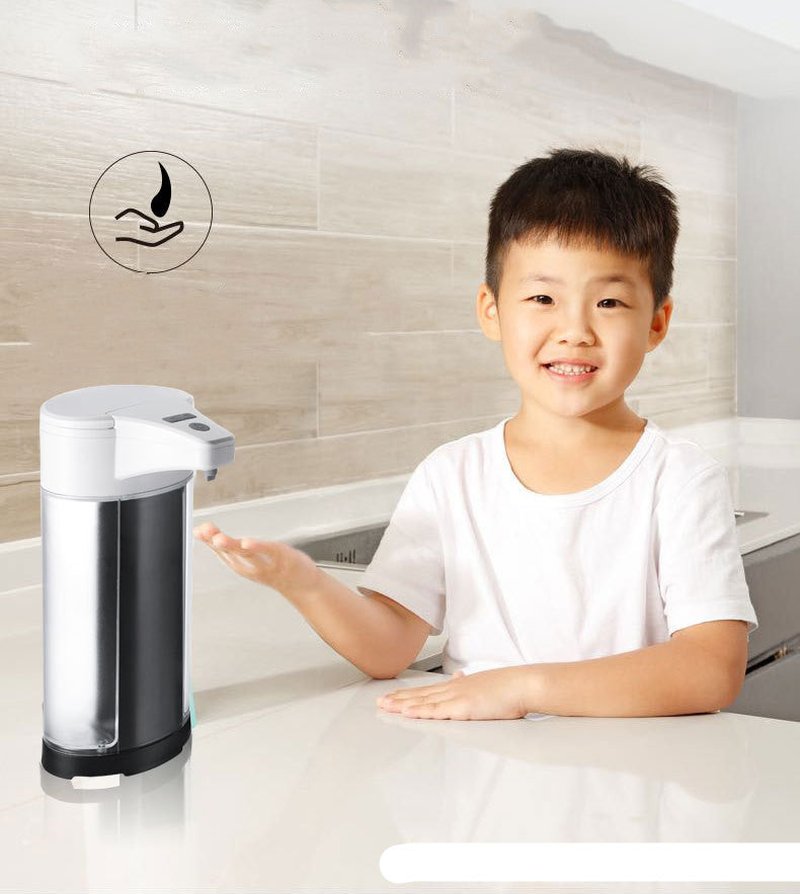 Automatic Induction Soap Dispenser for Kitchen & Bathroom, 400ml, Wall & Table Mount