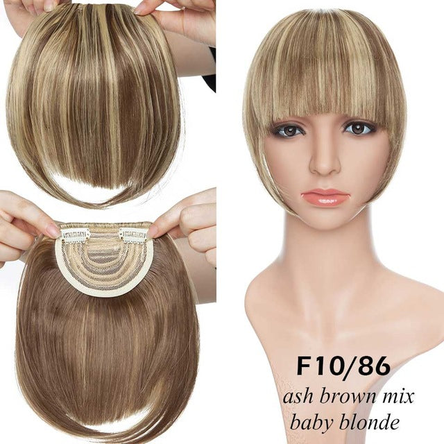 Natural Clip-In Hair Extensions for Black Brown Auburn Red Hair - Multiple Styles