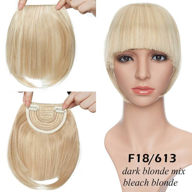 Natural Clip-In Hair Extensions for Black Brown Auburn Red Hair - Multiple Styles