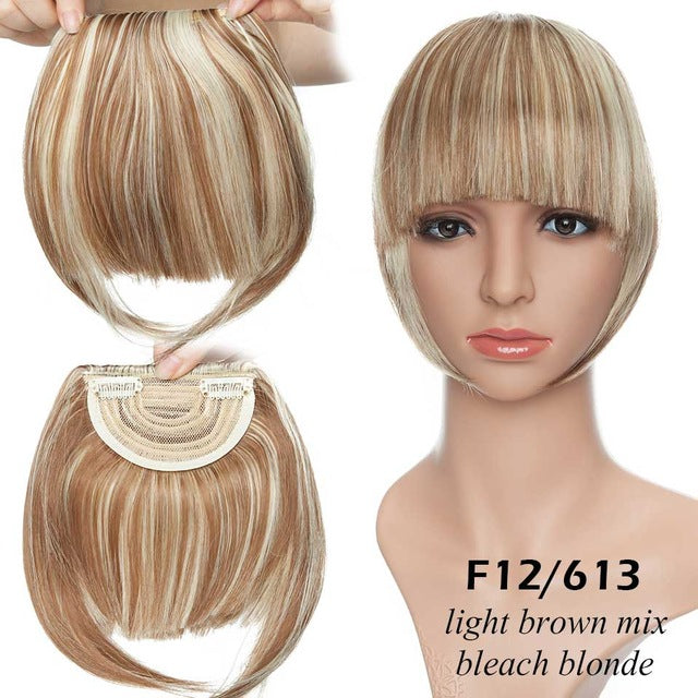 Natural Clip-In Hair Extensions for Black Brown Auburn Red Hair - Multiple Styles