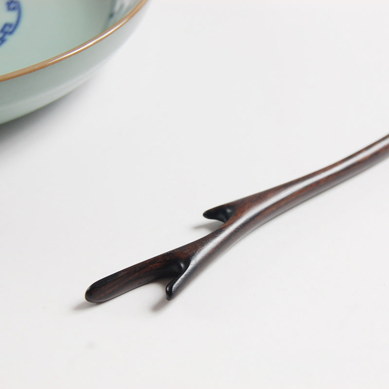Dragon Horn Ebony Hairpin - Classical Style