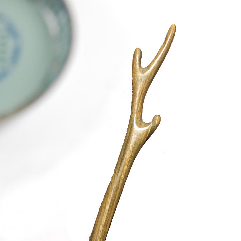 Dragon Horn Ebony Hairpin - Classical Style