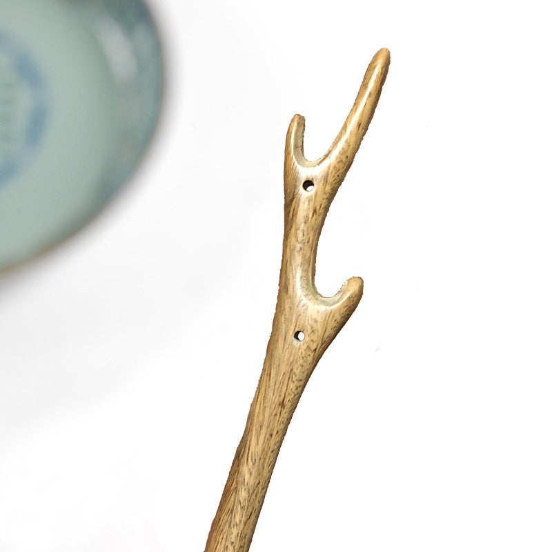 Dragon Horn Ebony Hairpin - Classical Style