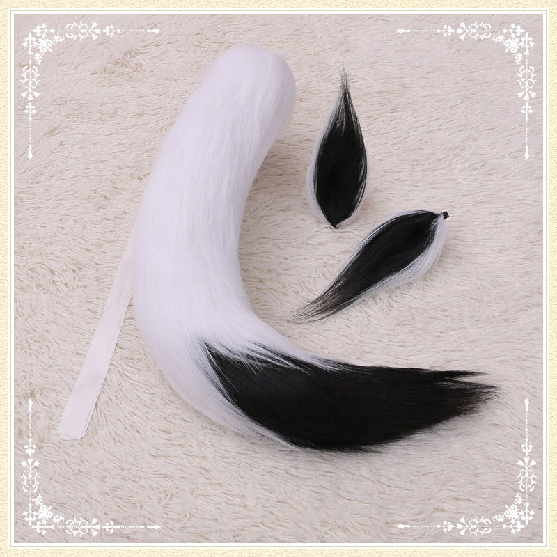 Long-Haired Beast Ears & Tail Hairpin Set