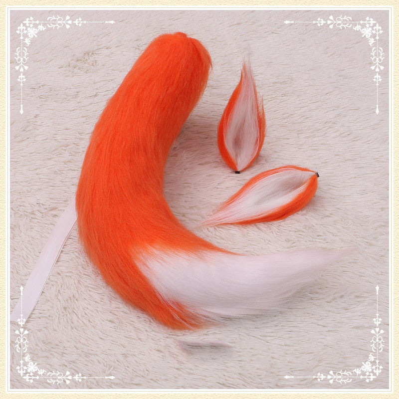 Long-Haired Beast Ears & Tail Hairpin Set