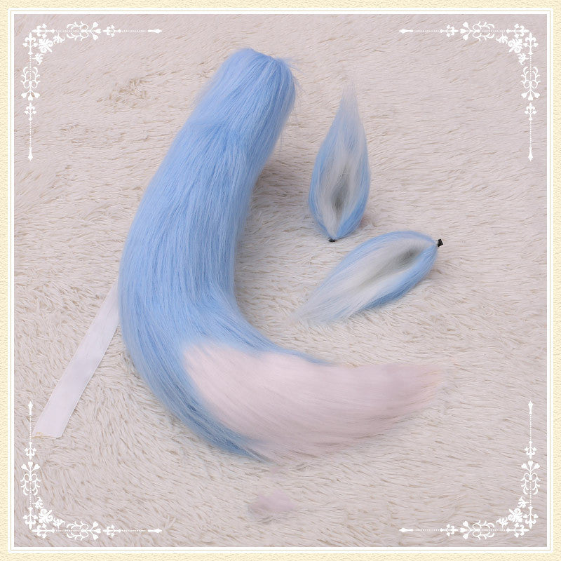 Long-Haired Beast Ears & Tail Hairpin Set