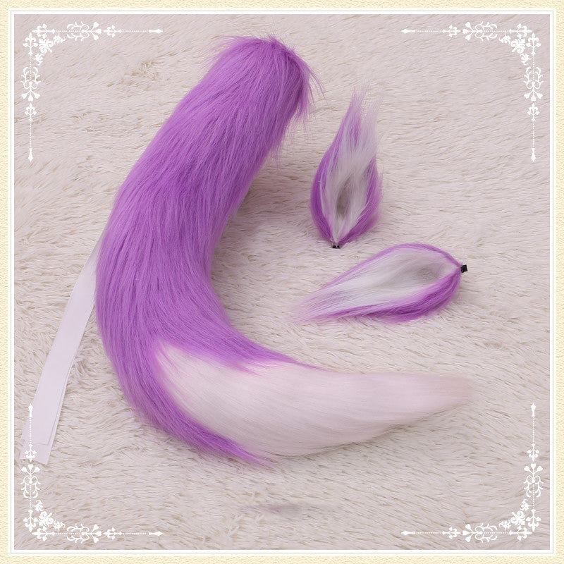 Long-Haired Beast Ears & Tail Hairpin Set
