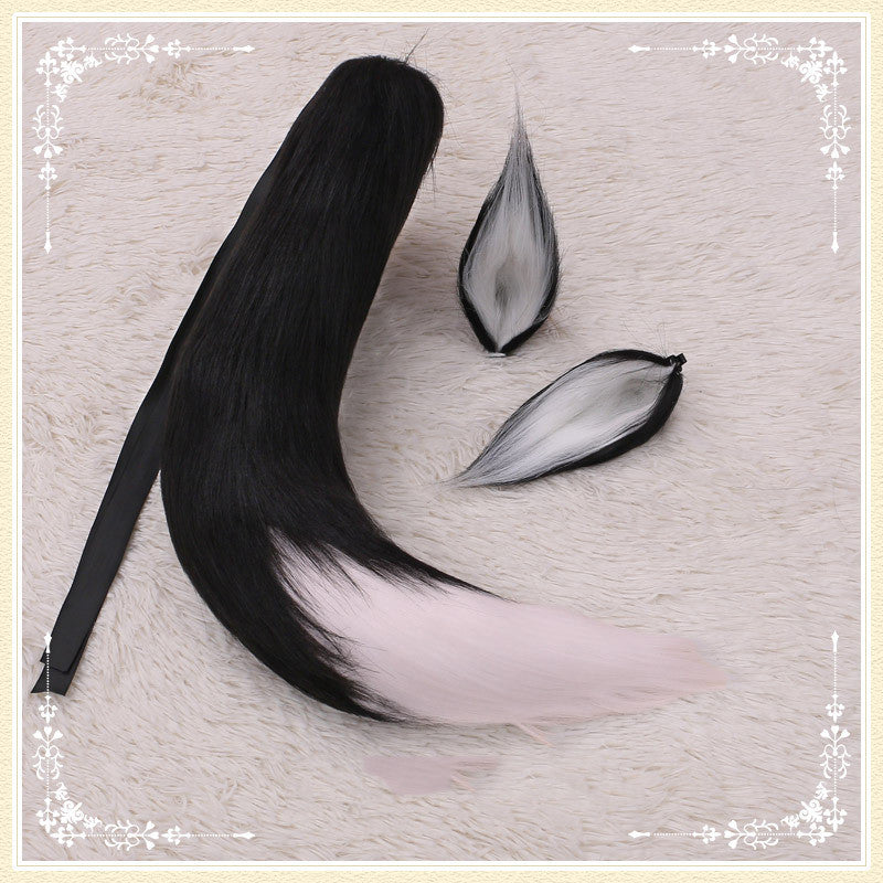 Long-Haired Beast Ears & Tail Hairpin Set
