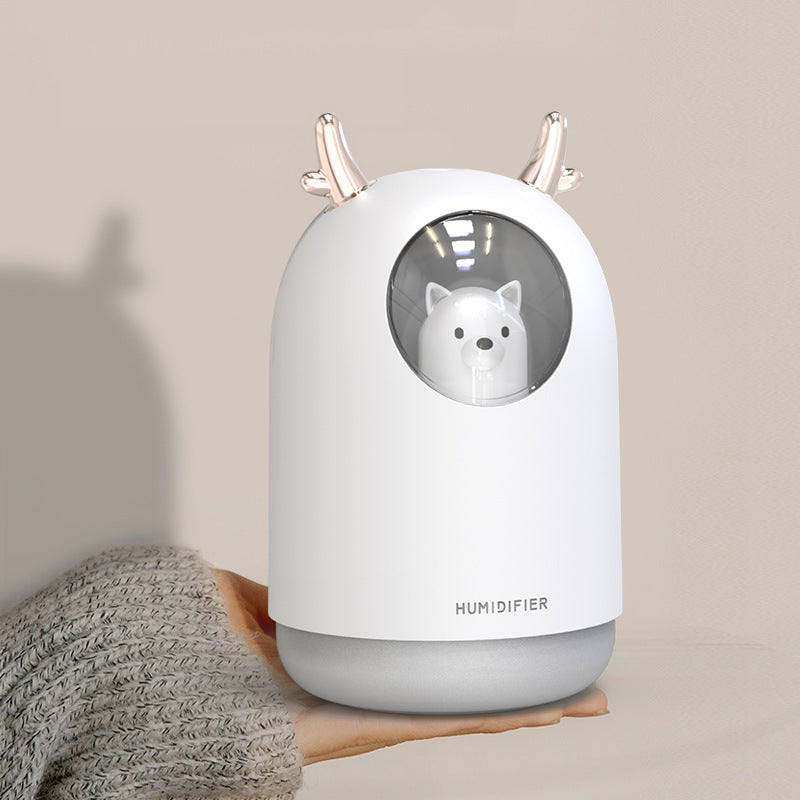 Mini USB Pet Bear Humidifier for Bedroom and Home - Quiet, Portable